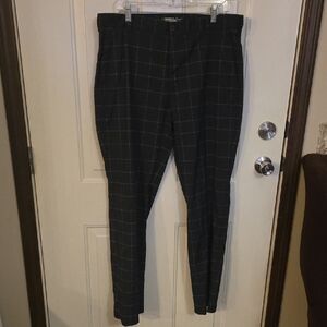 Nike Men's Black Plaid Golf Pants Size 36